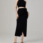 Ekeshwara Black Bodycon Coctail Party Dress
