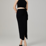 Ekeshwara Black Bodycon Coctail Party Dress