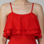 Ekeshwara ruffle design bodycon dress