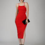 Ekeshwara red back dori adorable women dress