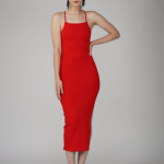 Ekeshwara red back dori adorable women dress