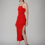 Ekeshwara red back dori adorable women dress