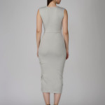 Ekeshwara grey bodycon coctail party dress
